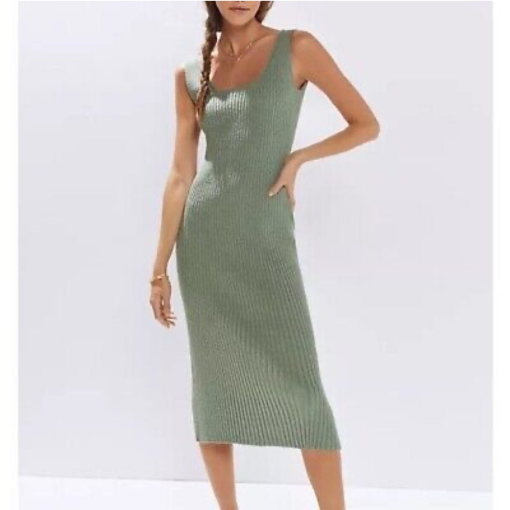 Amadi Anthropologie Midi Knit‎ Sleeveless Sweater Dress